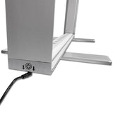 Aluminiumrahmen mit LED-Beleuchtung und Anschlusskabel für Messestände