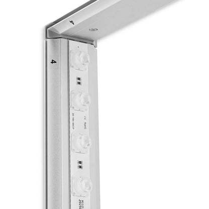 Kompakte LED-Messewand LIGHTBOX FLEX 2go - SLIM mit vormontierten LED-Modulen