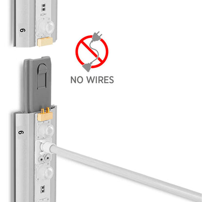 Kabelloses LED-Stecksystem der Messewand LIGHTBOX FLEX 2go – SLIM für schnellen Aufbau ohne sichtbare Kabel