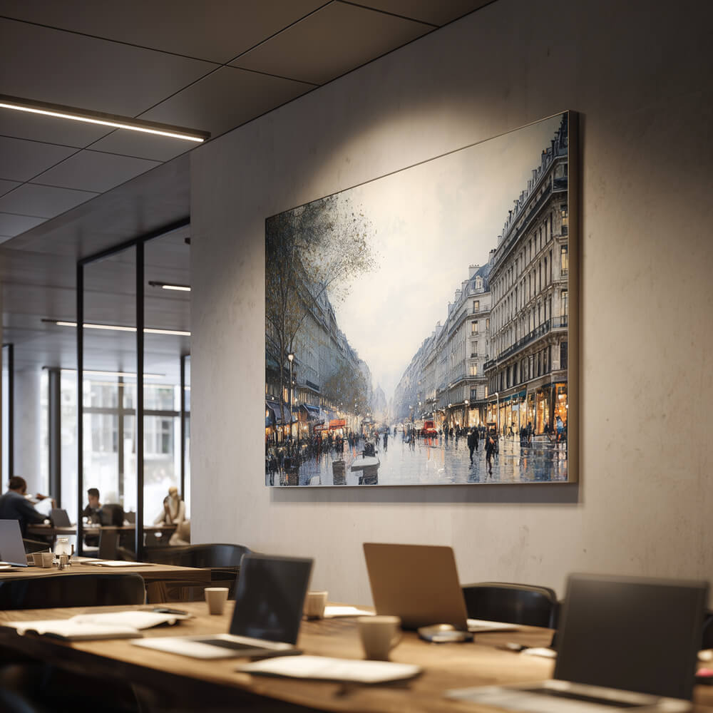 SILMEA Core Akustikbild als Schallabsorber zur Optimierung der Raumakustik in modernen Büro- und Objektplanungen