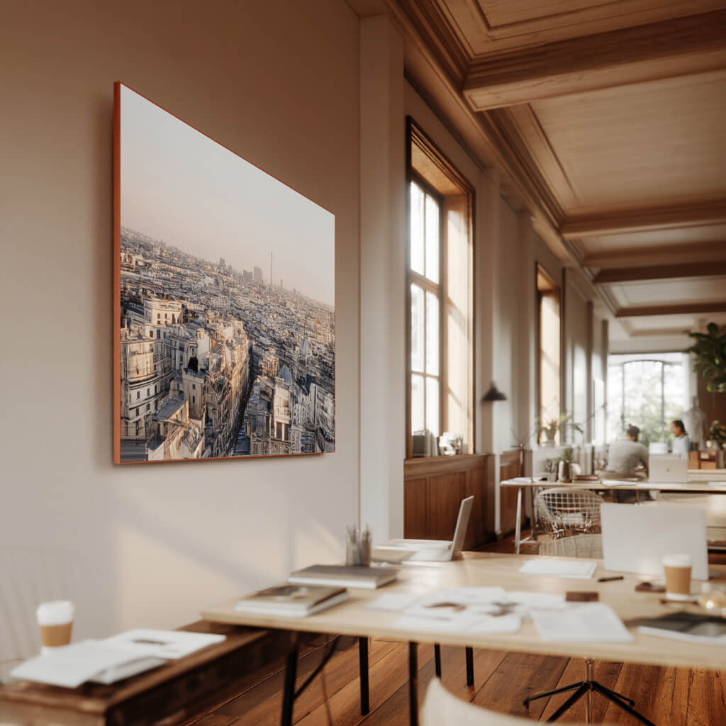 SILMEA Core Schallabsorber reduziert Nachhall und verbessert die Sprachverständlichkeit in offenen Arbeitsbereichen