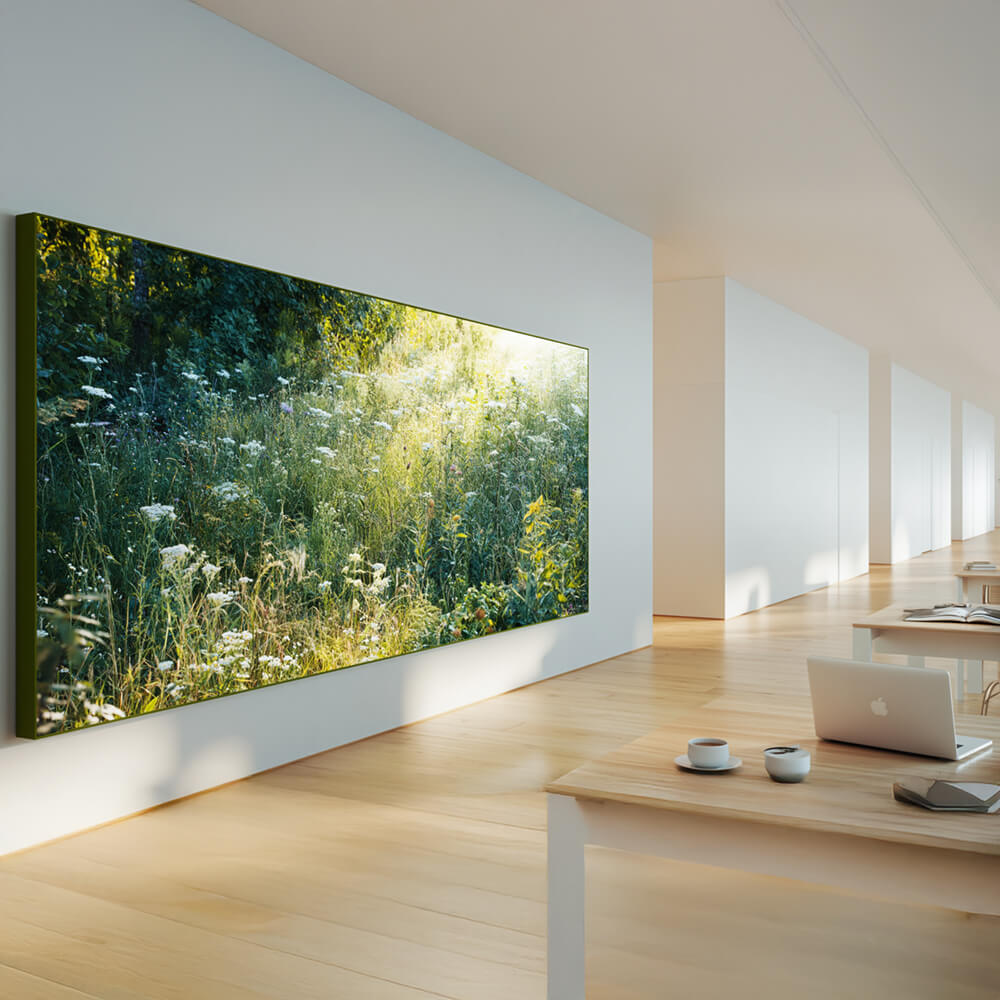 SILMEA Pro Schallabsorber reduziert Nachhall und verbessert die Sprachverständlichkeit in offenen Bürobereichen