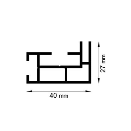 Spannrahmenprofile einseitig 27 mm Primex
