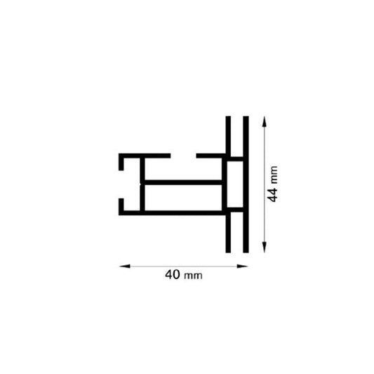 Spannrahmenprofile doppelseitig 44 mm Primex